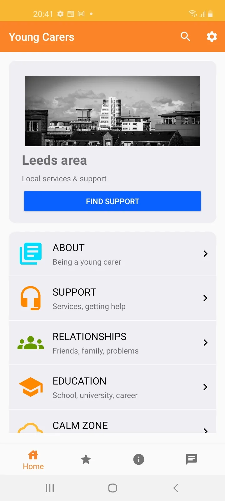 Young Carers Support App | Indus Appstore | Screenshot