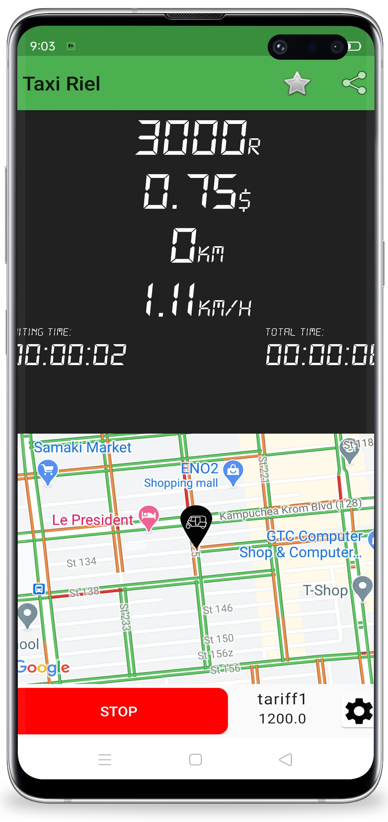 Taxi Riel - Taximeter | Indus Appstore | Screenshot