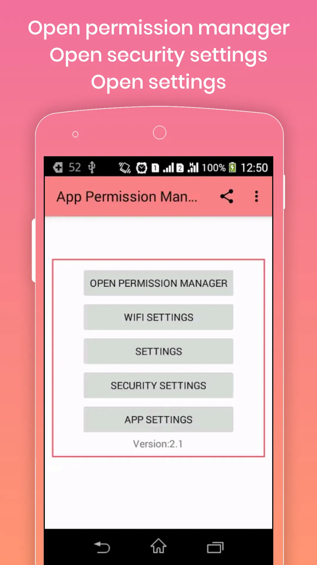 App permission manager | Indus Appstore | Screenshot