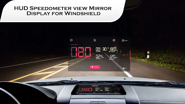 HUD Speedometer for Car Speed | Indus Appstore | Screenshot