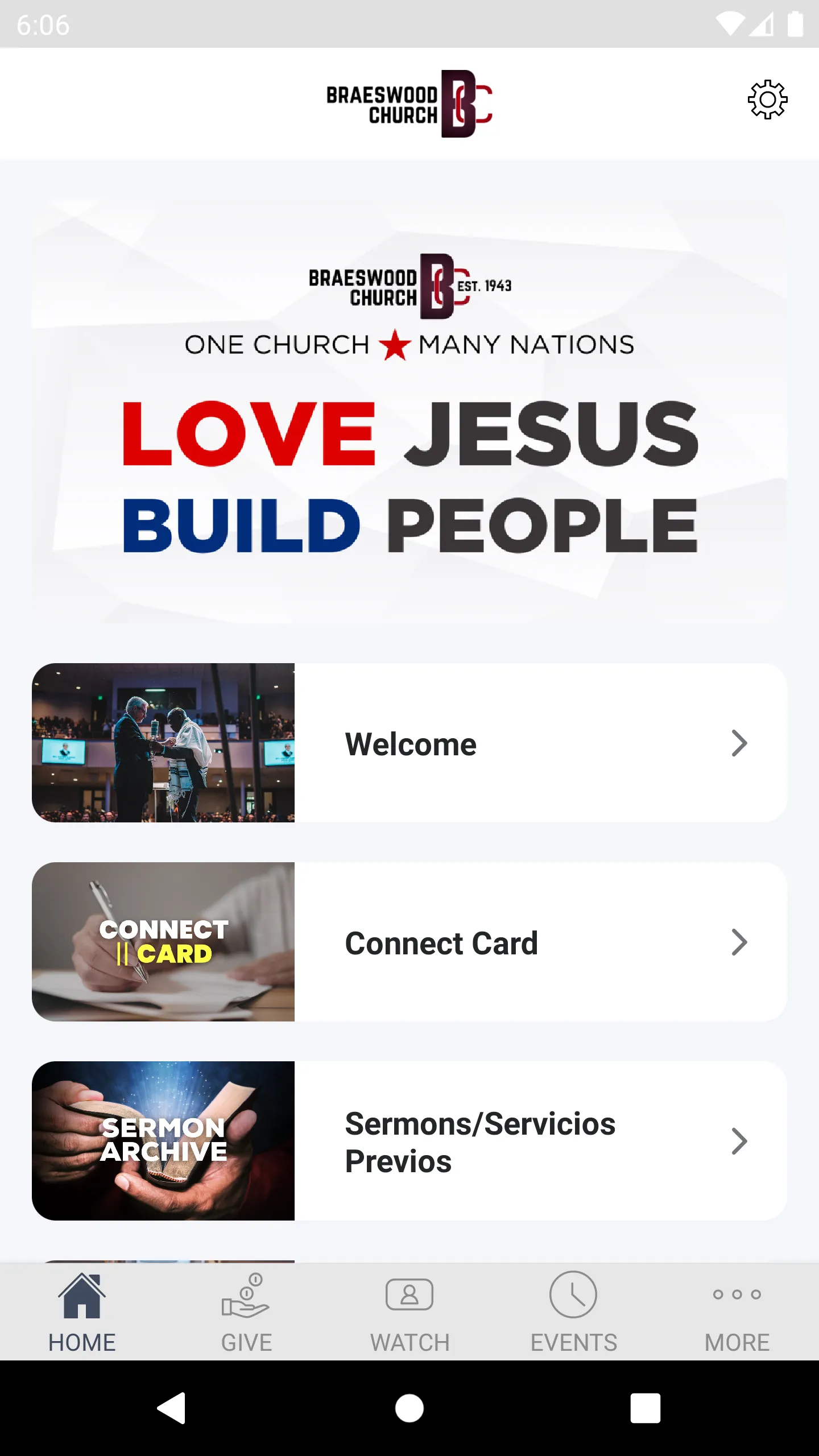 Braeswood Church | Indus Appstore | Screenshot