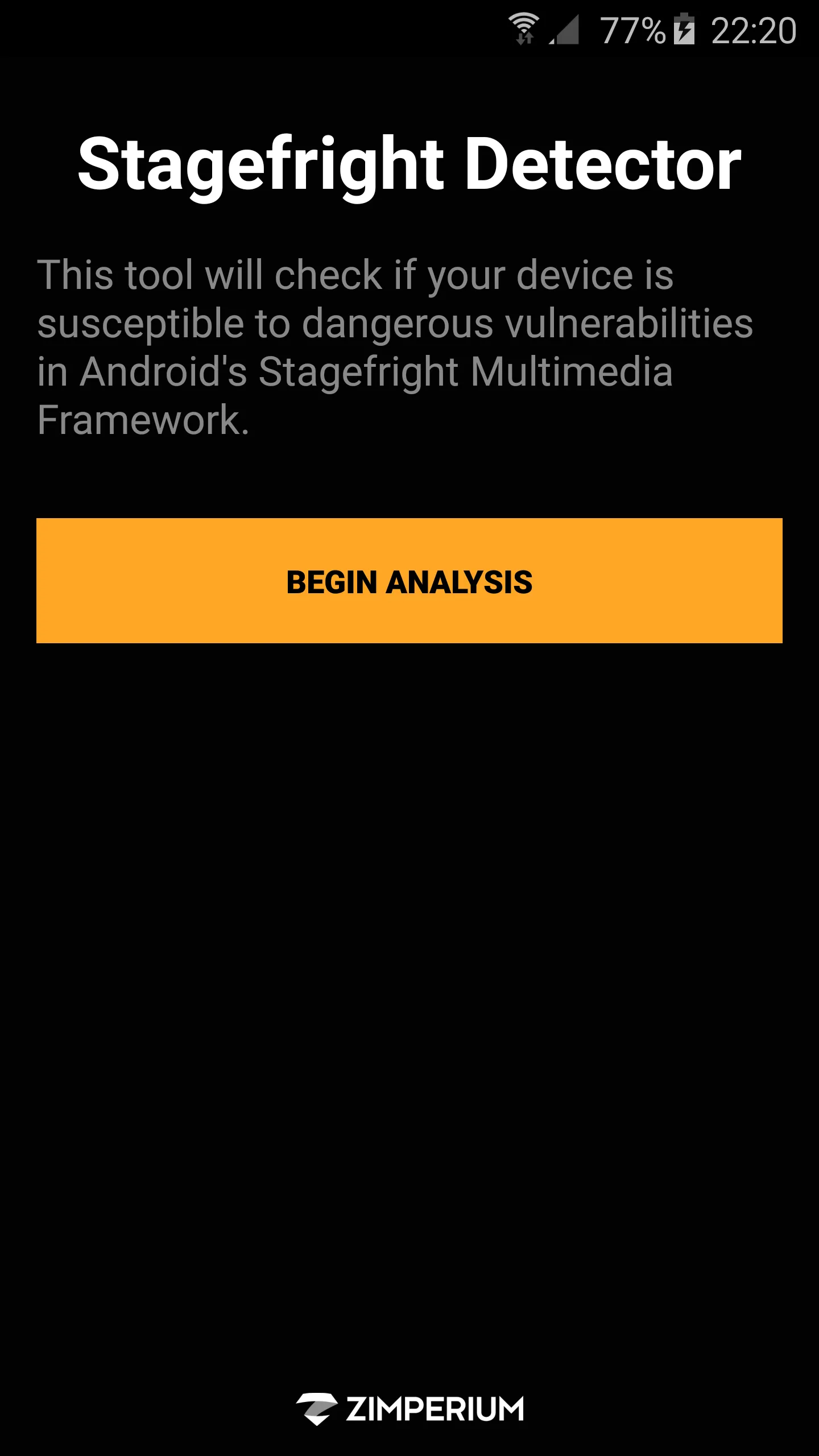 Stagefright Detector | Indus Appstore | Screenshot