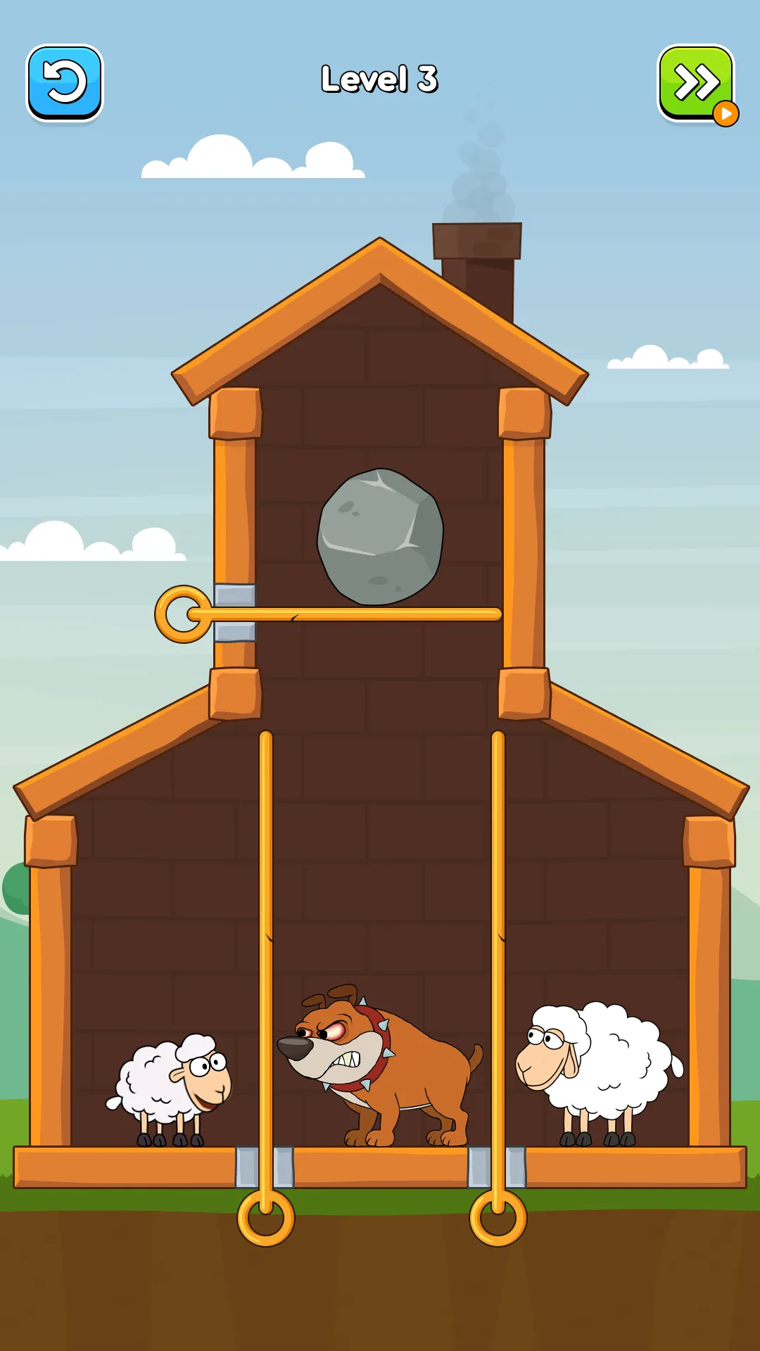 Hero Sheep-Pin Pull Save Sheep | Indus Appstore | Screenshot