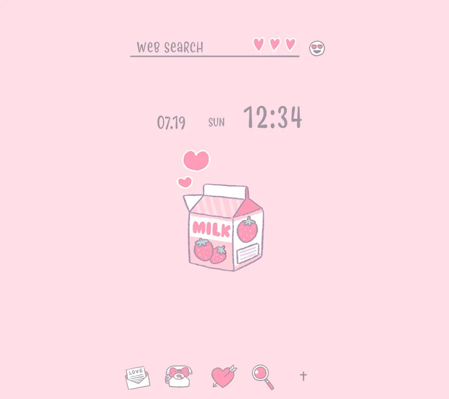 Hearty Milk Theme +HOME | Indus Appstore | Screenshot