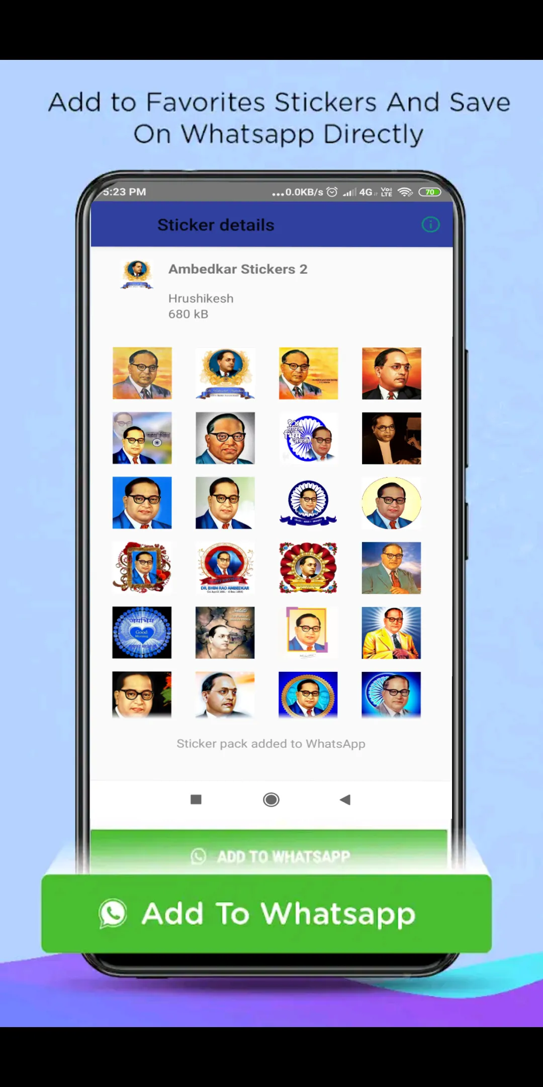 Jay Bhim Stickers For WhatsApp | Indus Appstore | Screenshot