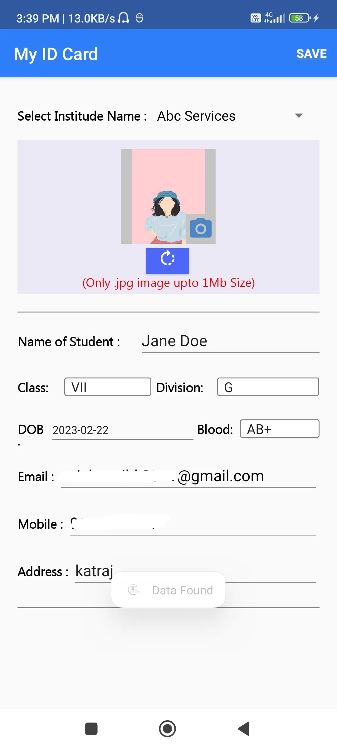 My ID card | Indus Appstore | Screenshot