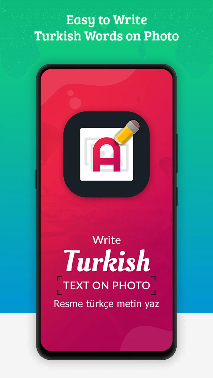 Write Turkish Text on photo | Indus Appstore | Screenshot