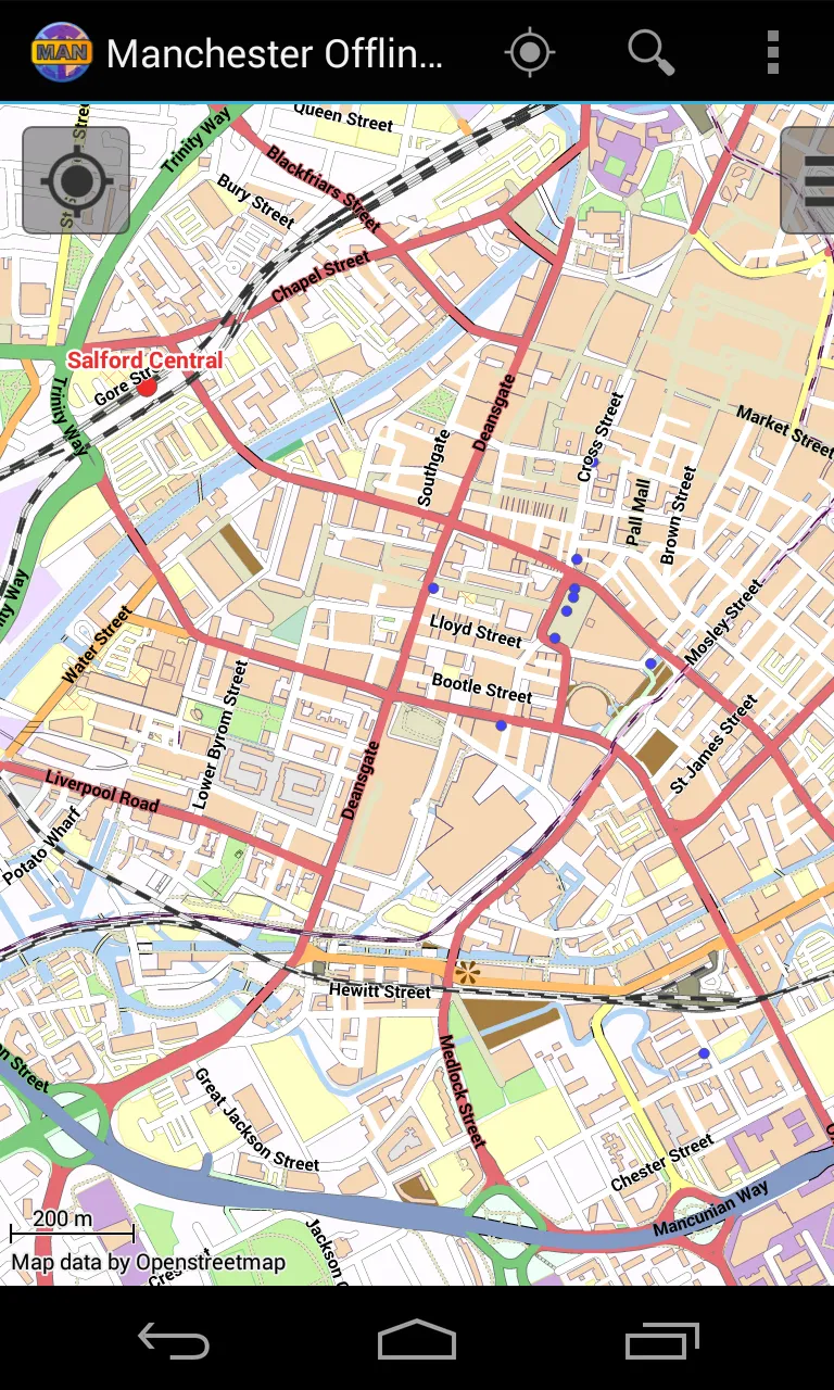 Manchester Offline City Map | Indus Appstore | Screenshot