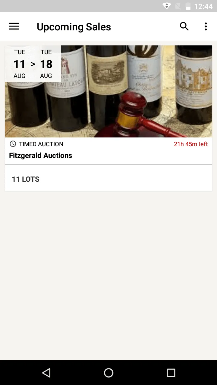 Fitzgerald Wine Auctions | Indus Appstore | Screenshot