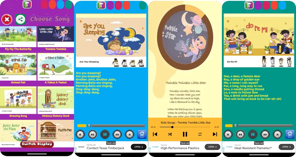 Kids Songs Nursery Rhymes | Indus Appstore | Screenshot