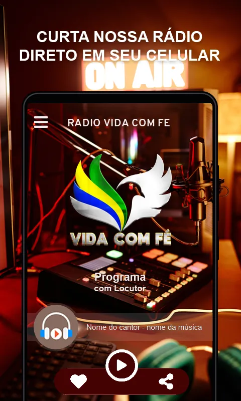 RÁDIO VIDA COM FÉ | Indus Appstore | Screenshot