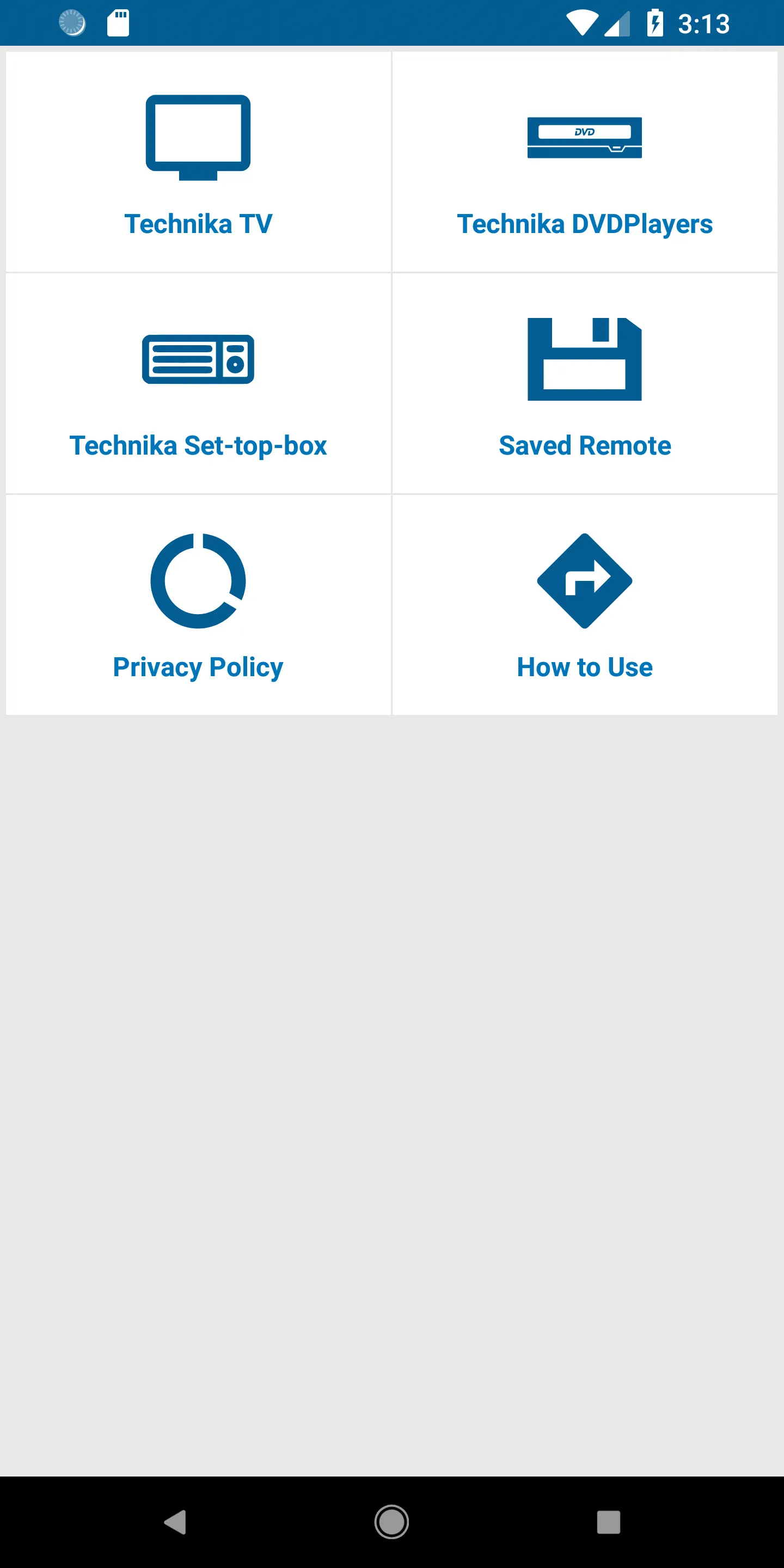 Technika TV Remote | Indus Appstore | Screenshot