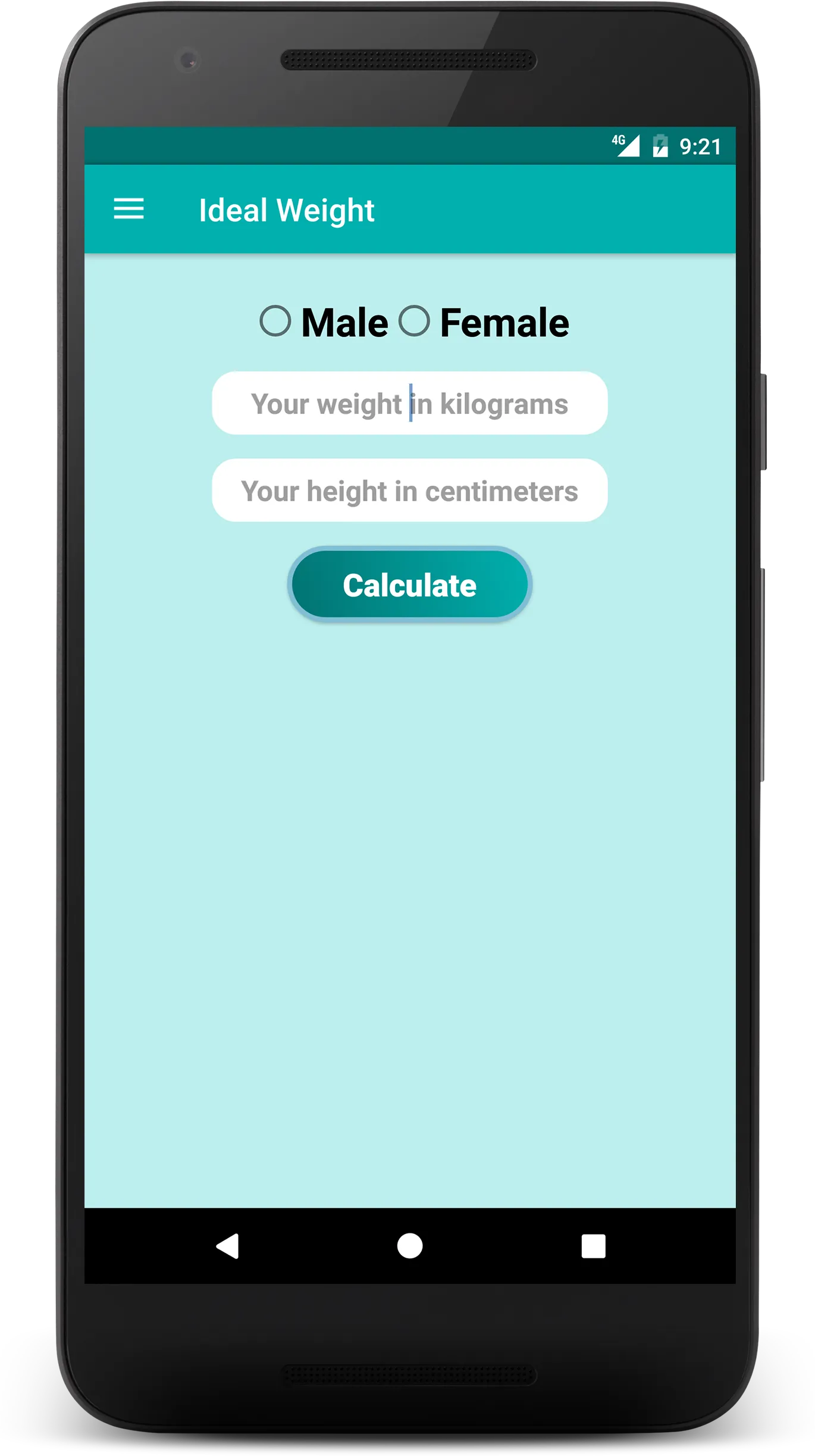 Ideal Weight - BMI Calculator | Indus Appstore | Screenshot