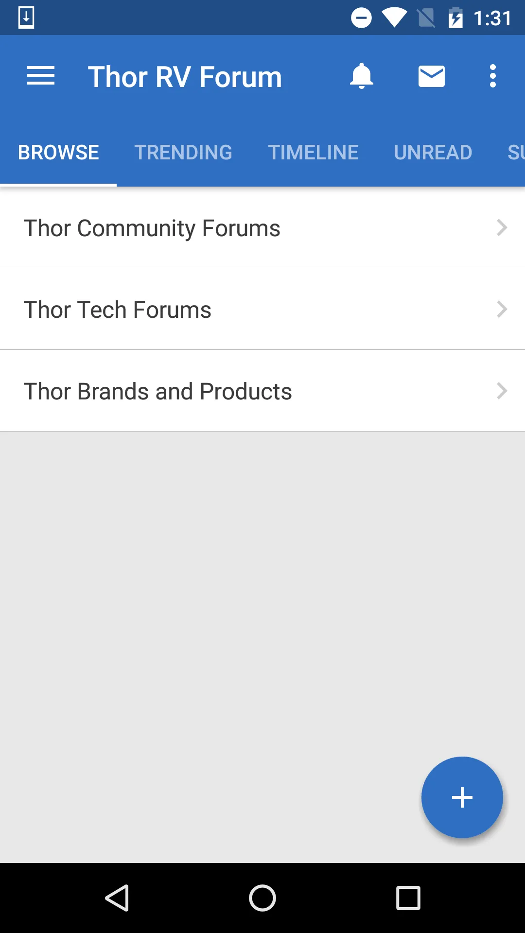 Thor RV Forum | Indus Appstore | Screenshot