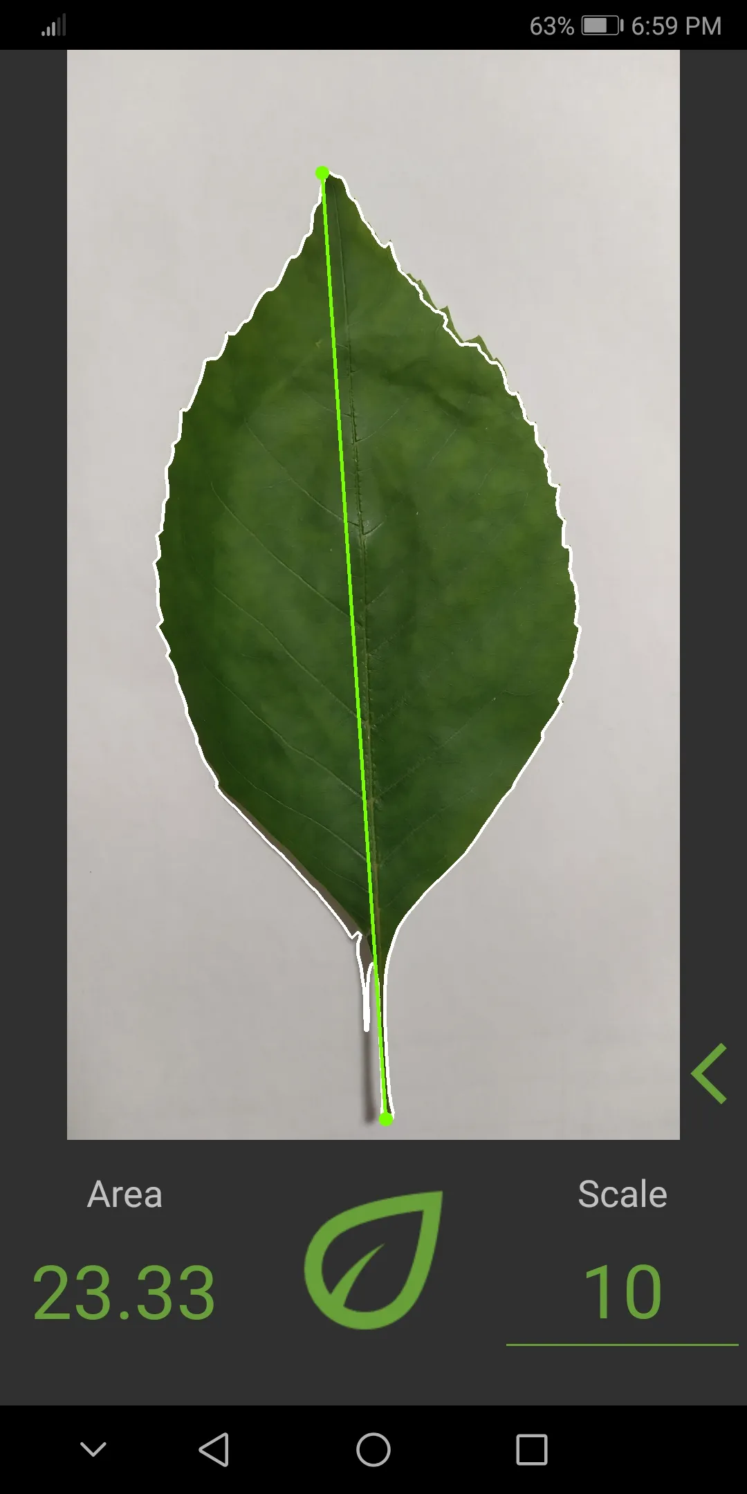 LeafArea | Indus Appstore | Screenshot