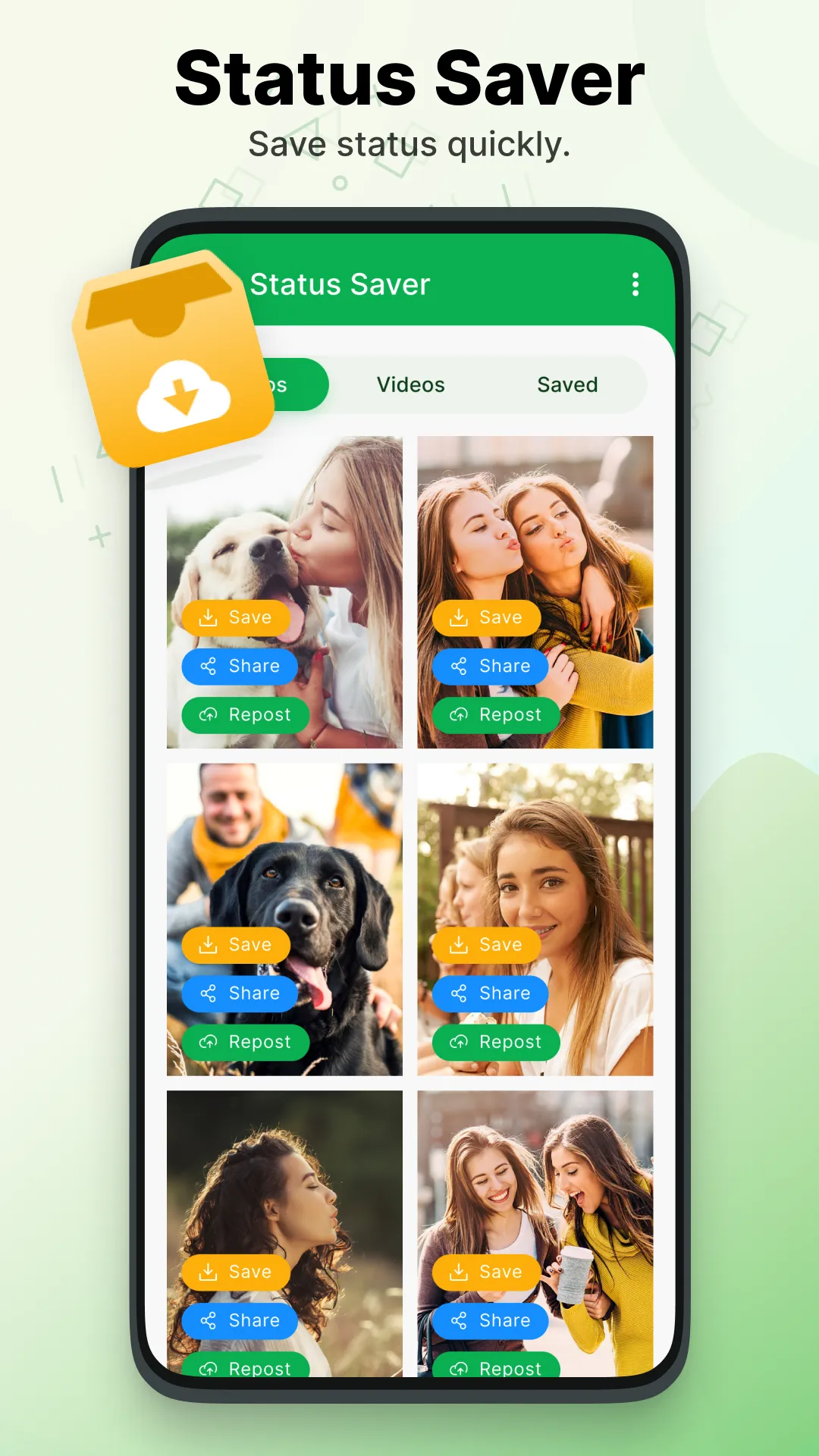 Save Status – Video Status | Indus Appstore | Screenshot