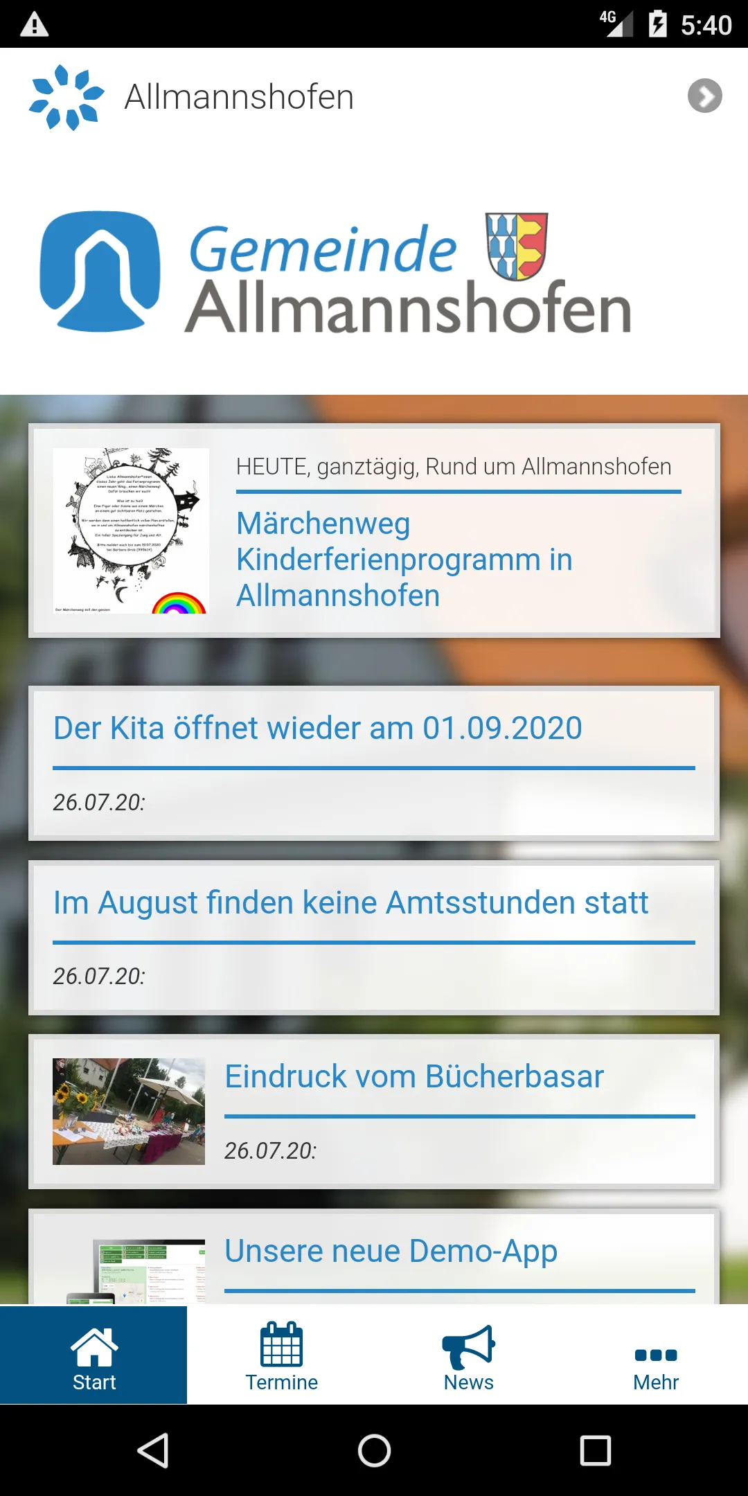 Gemeinde Allmannshofen App | Indus Appstore | Screenshot