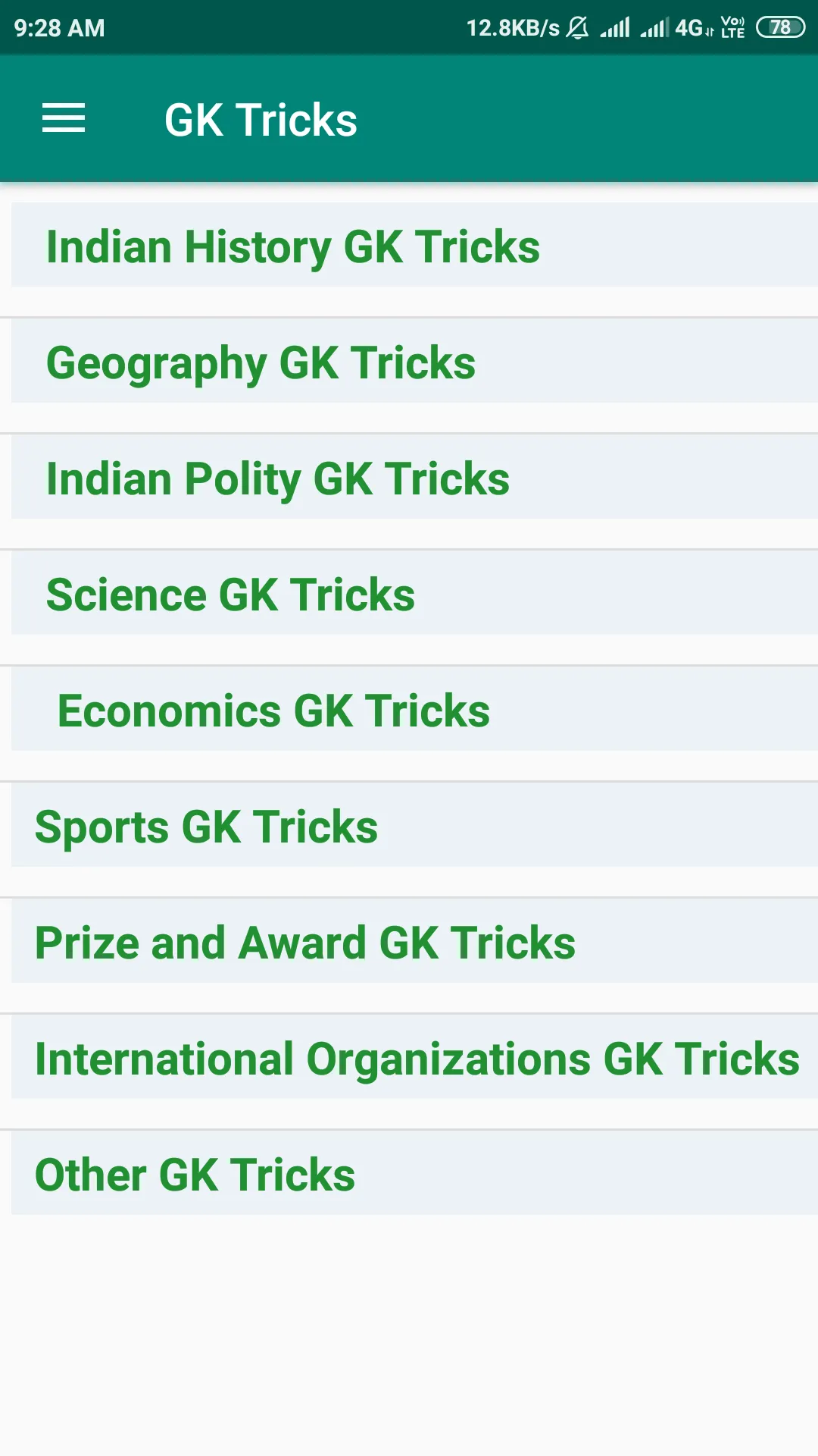 GK Tricks in Hindi &  English  | Indus Appstore | Screenshot