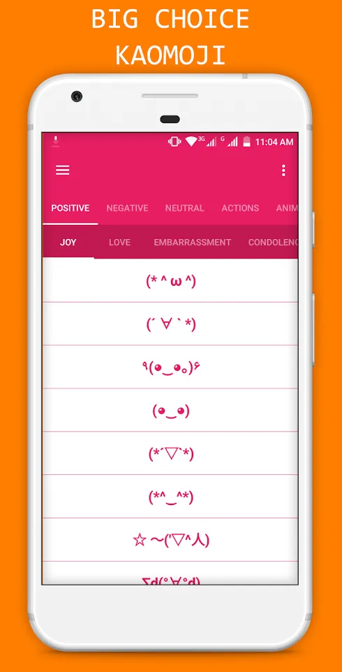 Kaomoji - Japanese Emoticons | Indus Appstore | Screenshot