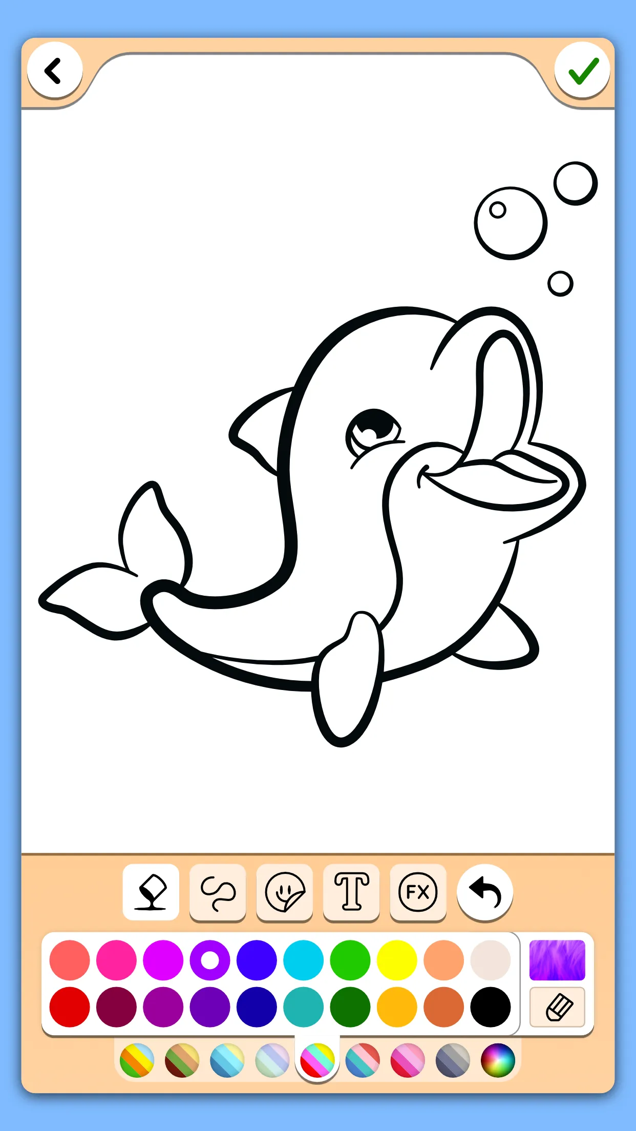 Dolphins coloring pages | Indus Appstore | Screenshot