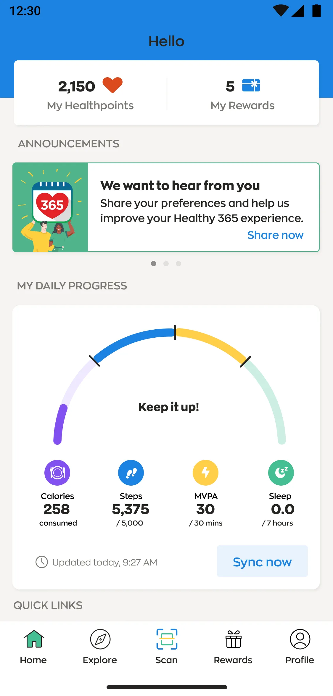 Healthy 365 | Indus Appstore | Screenshot