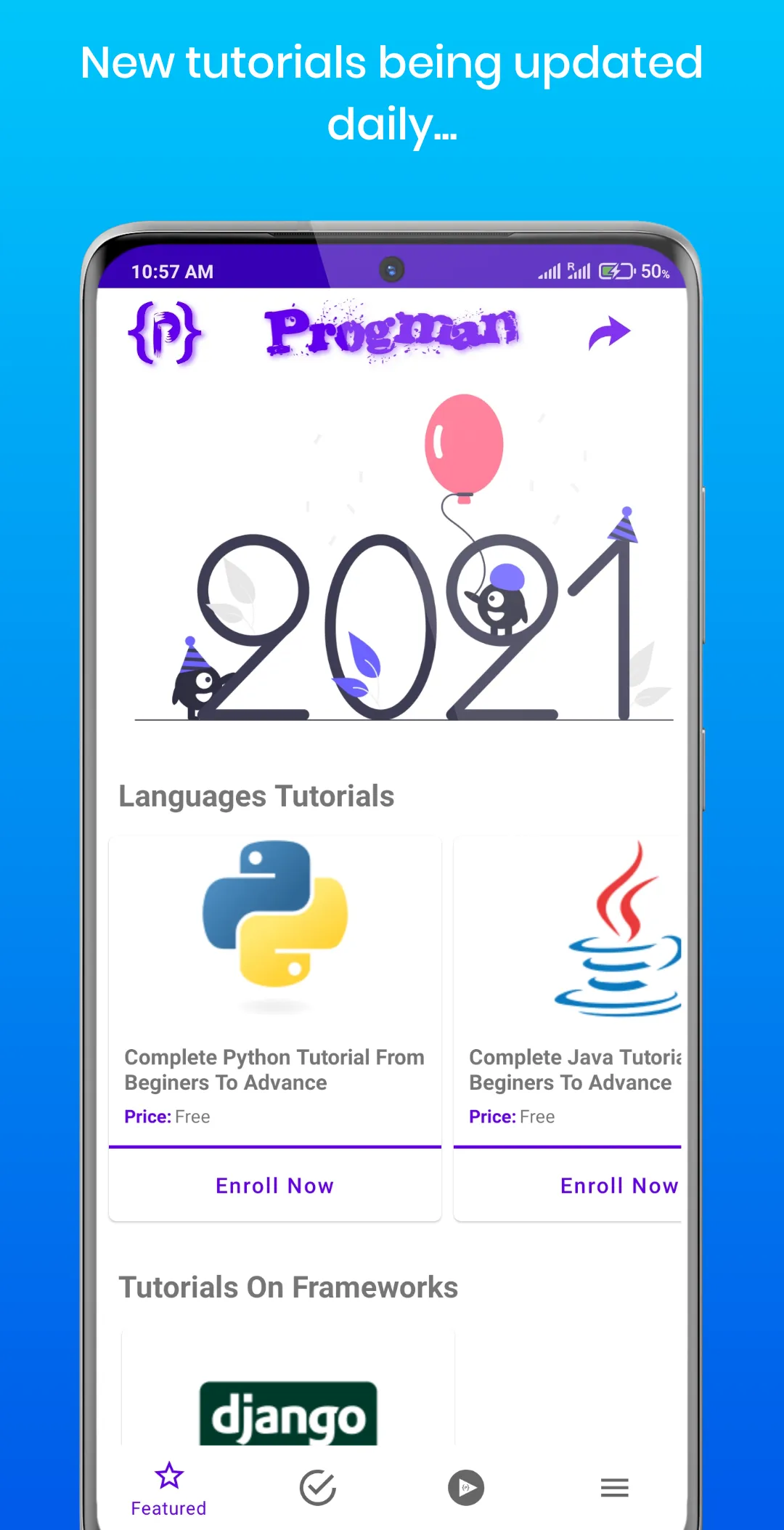 Progman: Learn to Code | Indus Appstore | Screenshot