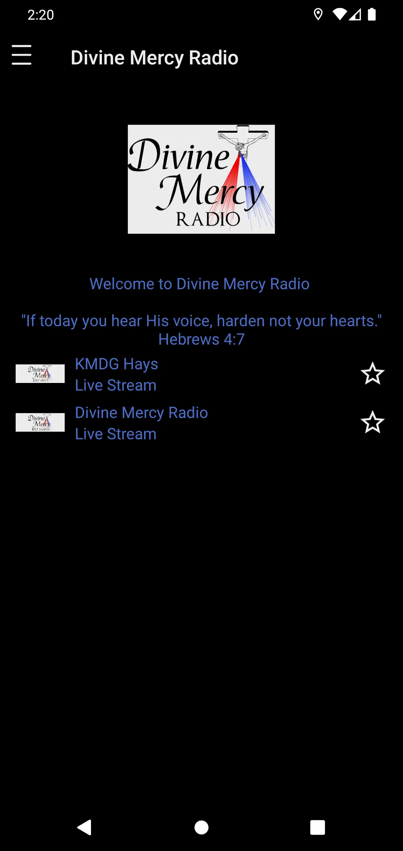 Divine Mercy Radio. | Indus Appstore | Screenshot