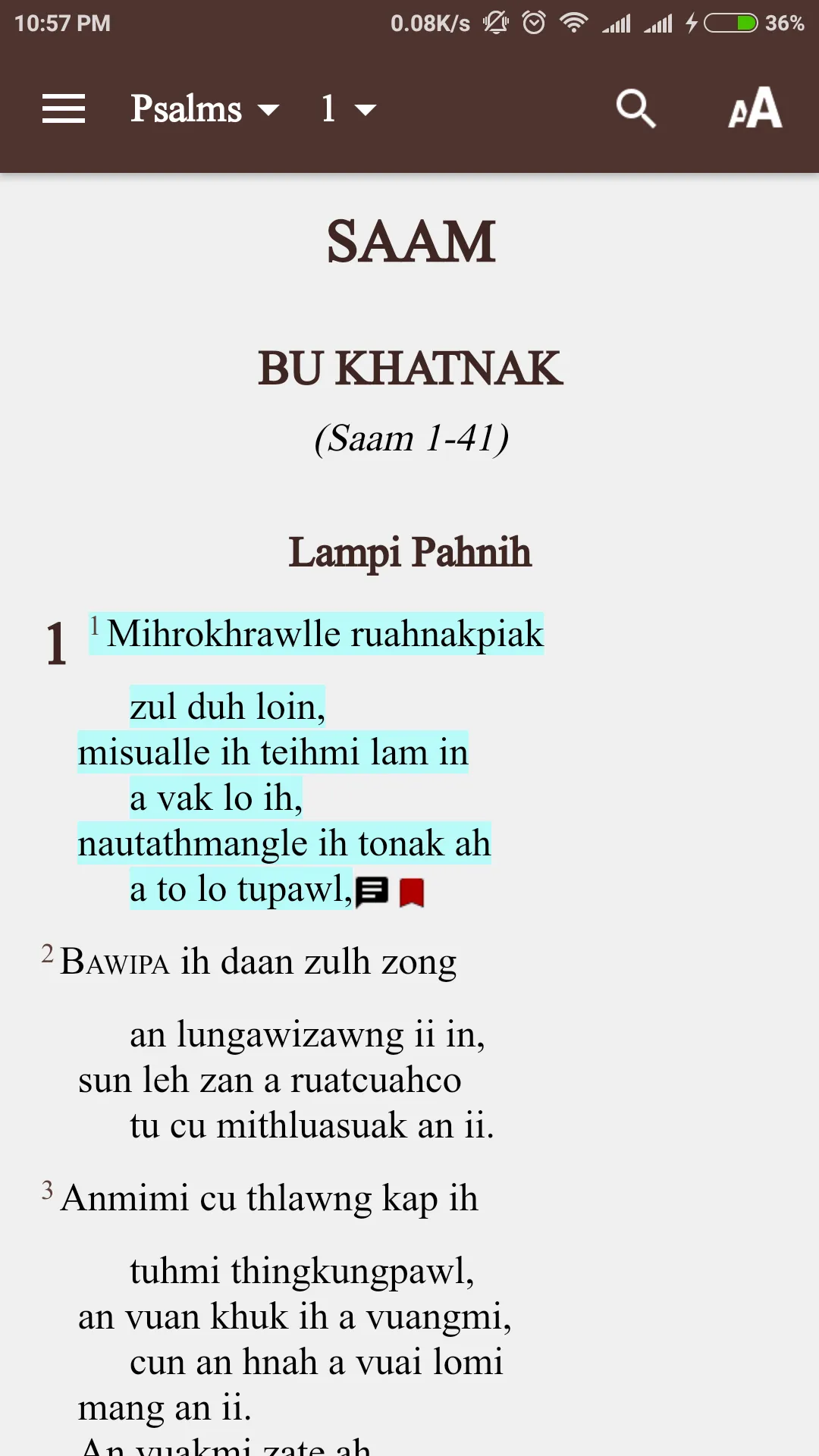 Khualsim Bible | Indus Appstore | Screenshot