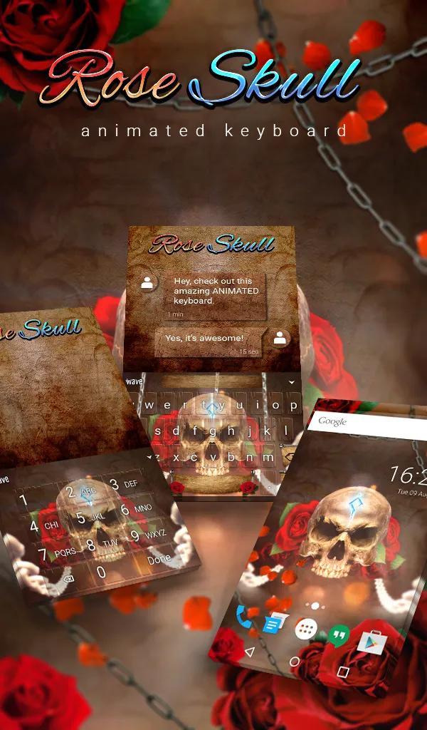 Rose Skull Wallpaper | Indus Appstore | Screenshot