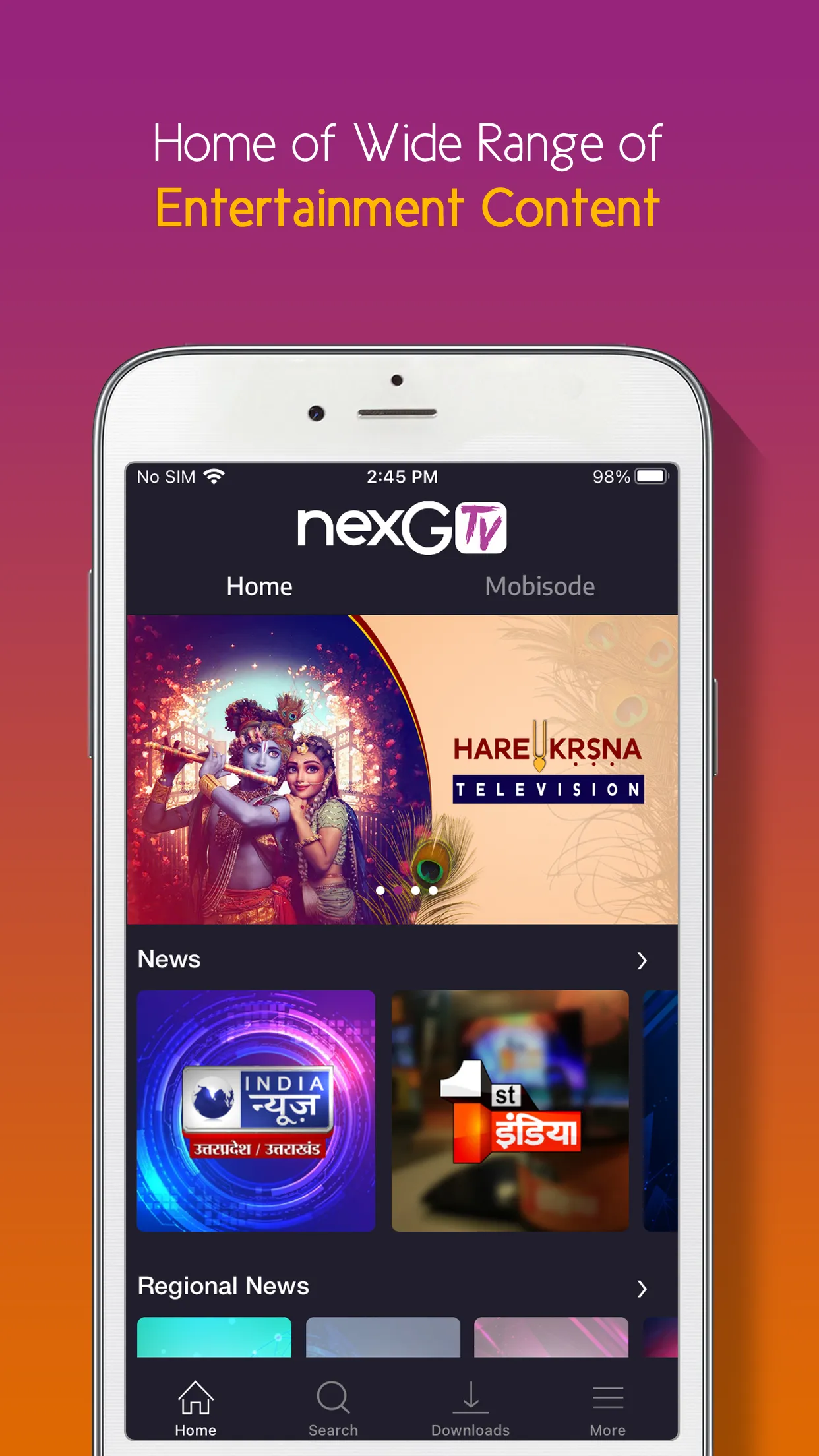 nexGTv Live TV News Cricket | Indus Appstore | Screenshot