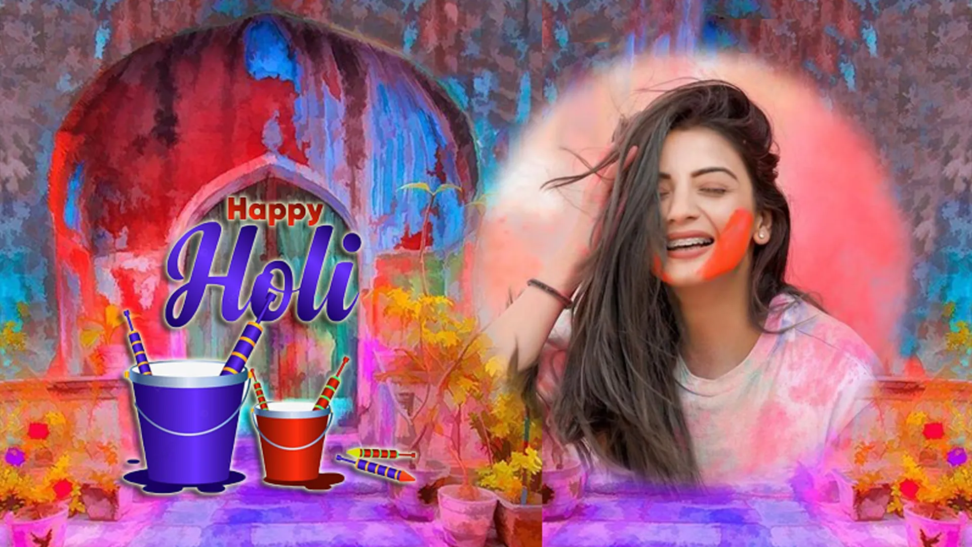 Happy holi photo frame 2024 | Indus Appstore | Screenshot