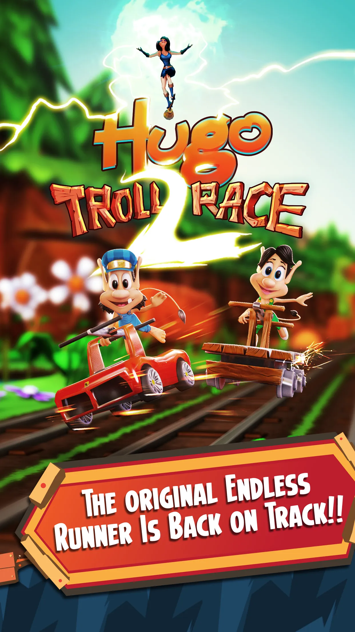 Hugo Troll Race 2: Rail Rush | Indus Appstore | Screenshot