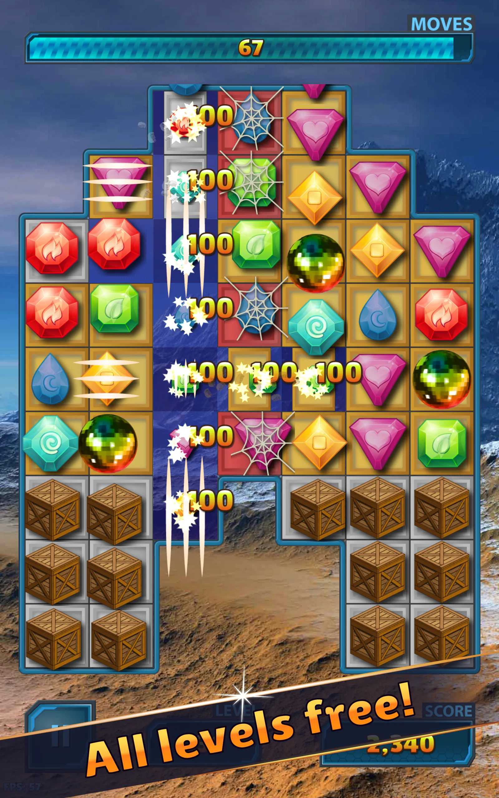 Match 3 Gems | Indus Appstore | Screenshot