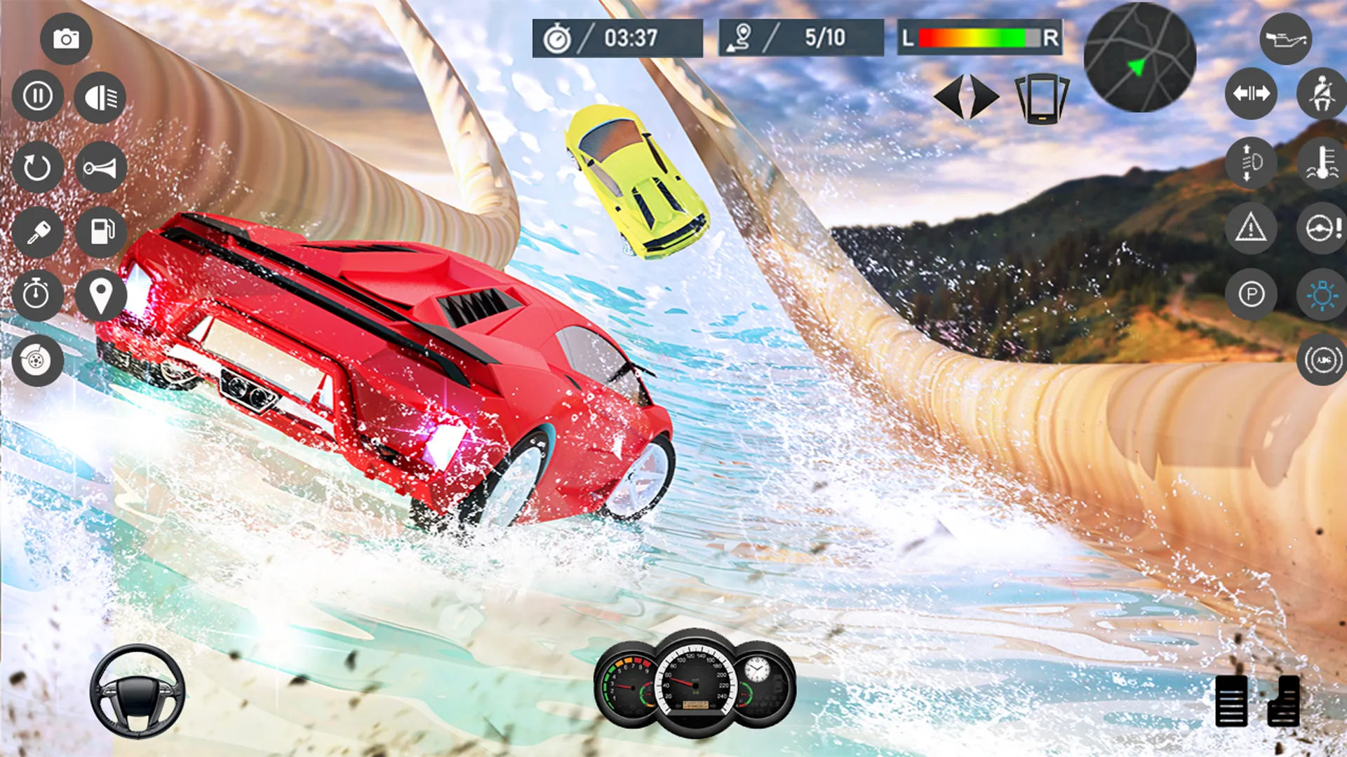 Water Slide Car Race games | Indus Appstore | Screenshot