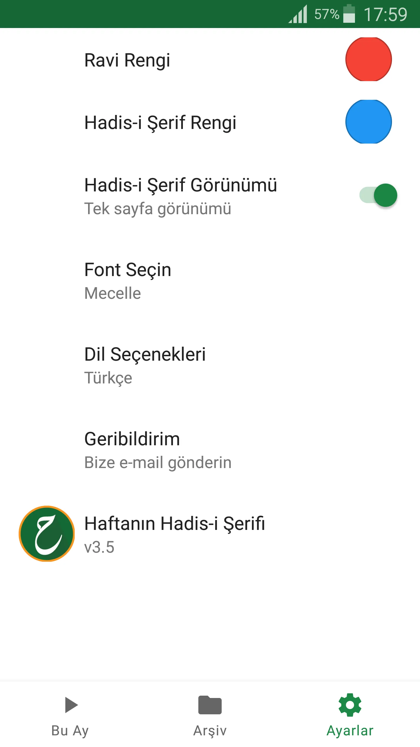 Haftanın Hadis-i Şerifi | Indus Appstore | Screenshot