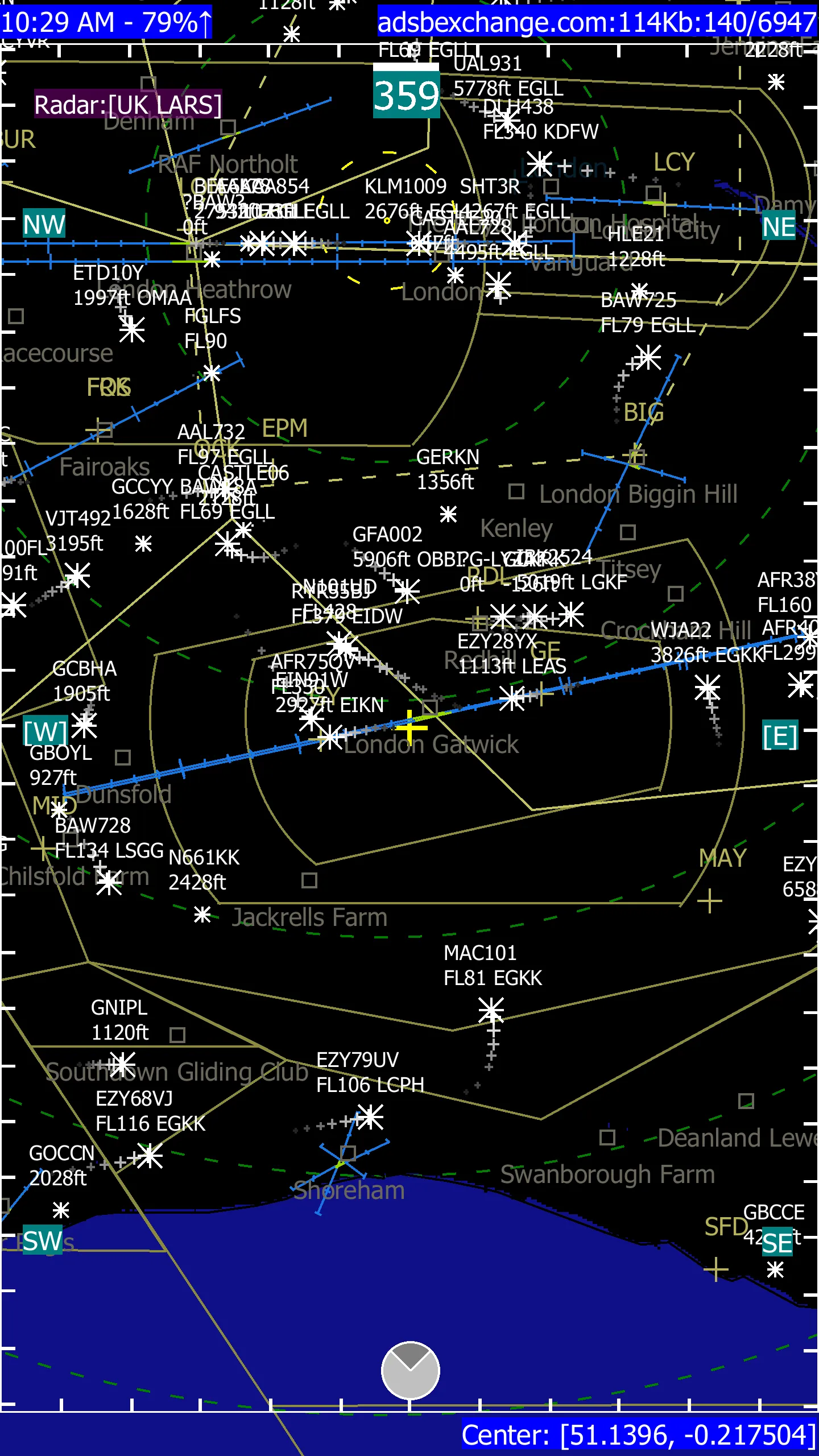 ADSB Flight Tracker Lite | Indus Appstore | Screenshot