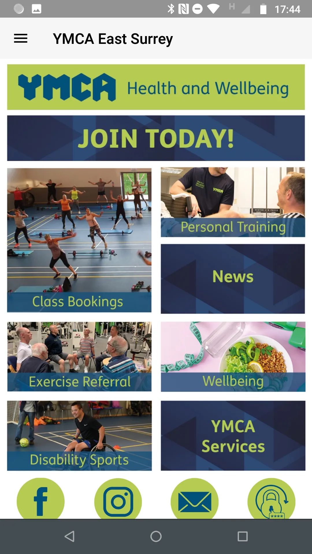 YMCA East Surrey | Indus Appstore | Screenshot