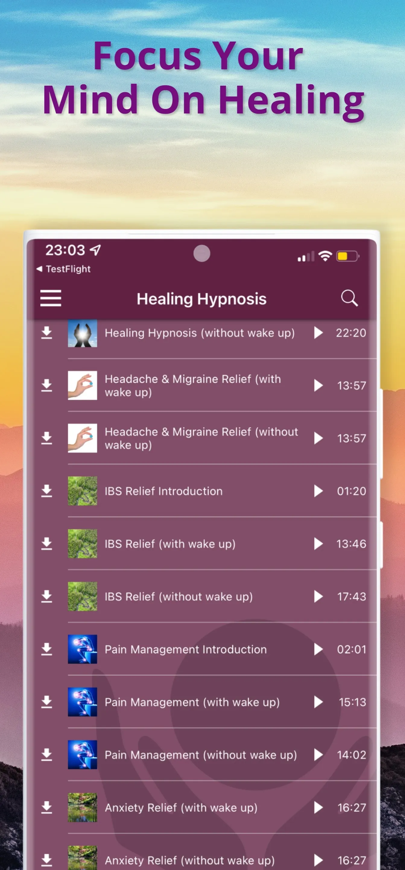 Healing – Self Love Hypnosis | Indus Appstore | Screenshot