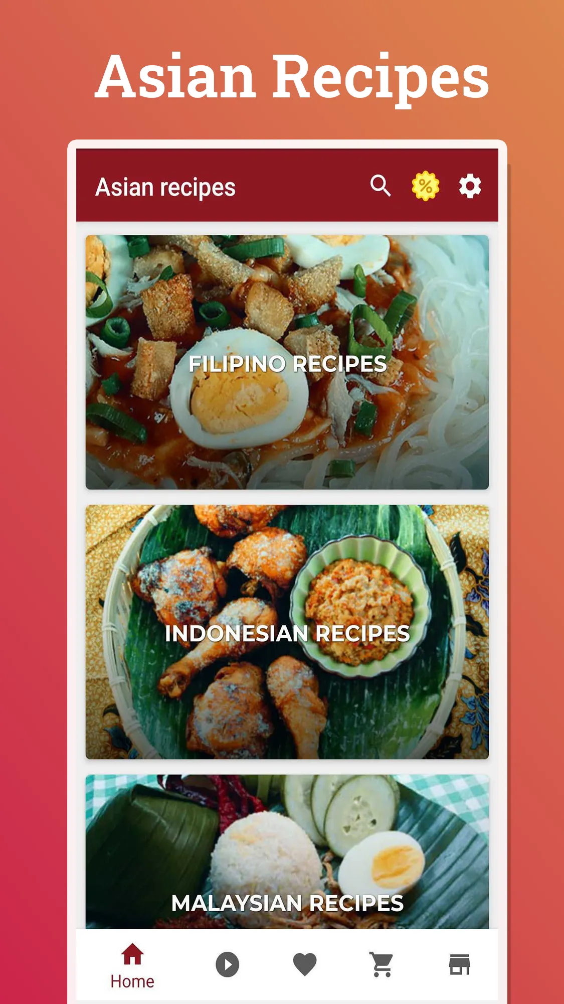 Asian Recipes | Indus Appstore | Screenshot