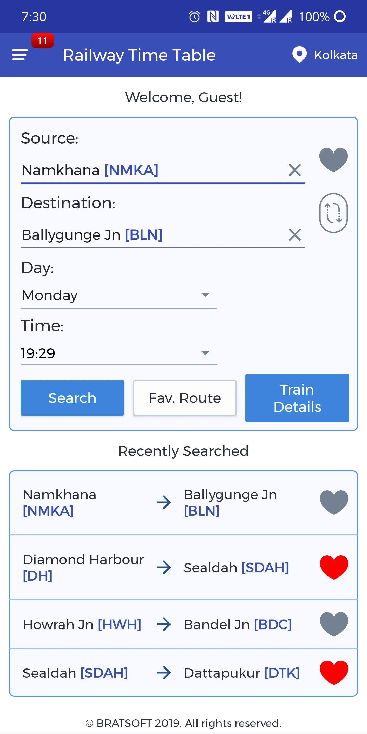 RTT Kolkata: Offline Rail Time | Indus Appstore | Screenshot