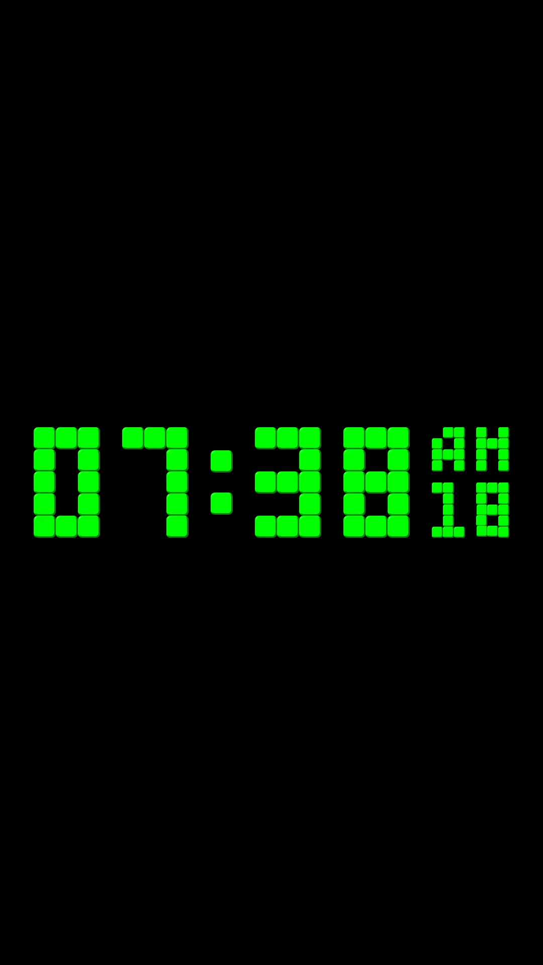 Animated Digital Clock-7 | Indus Appstore | Screenshot