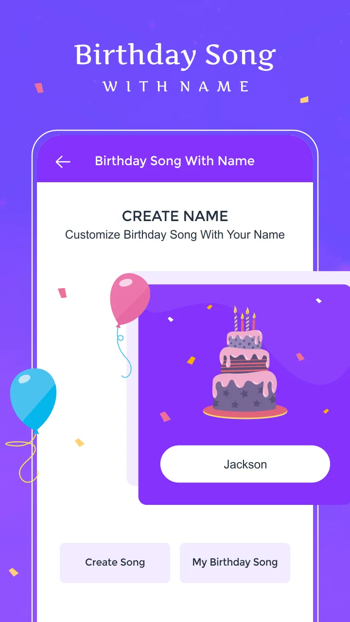 Birthday Song With Name | Indus Appstore | Screenshot