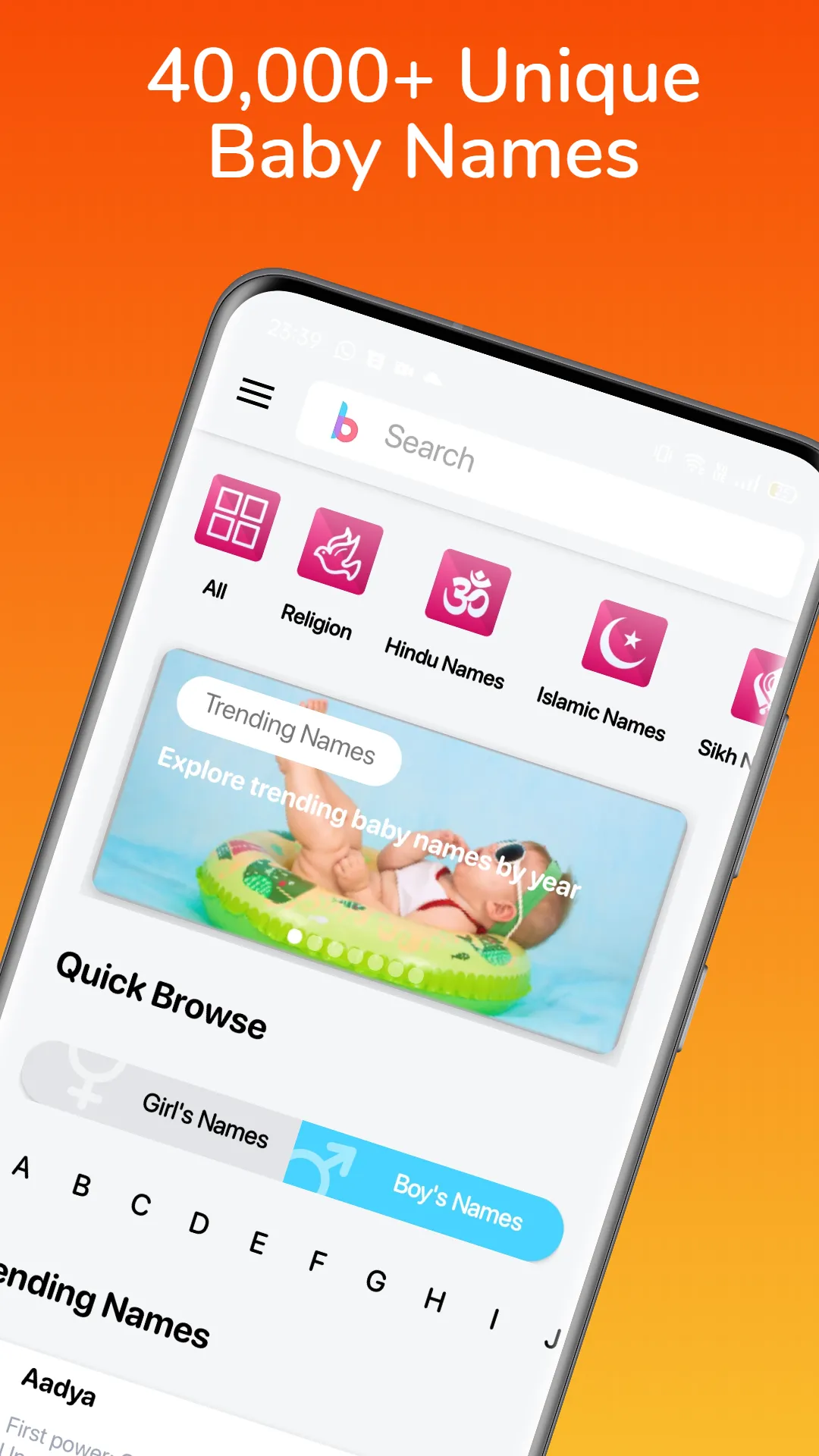 Best Indian Baby Names | Indus Appstore | Screenshot