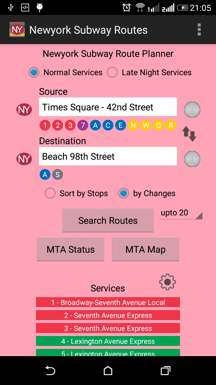 New York Subway Route Planner | Indus Appstore | Screenshot