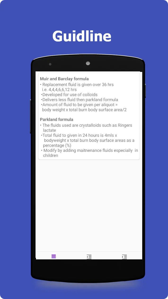 Burn Fluid Calculator | Indus Appstore | Screenshot