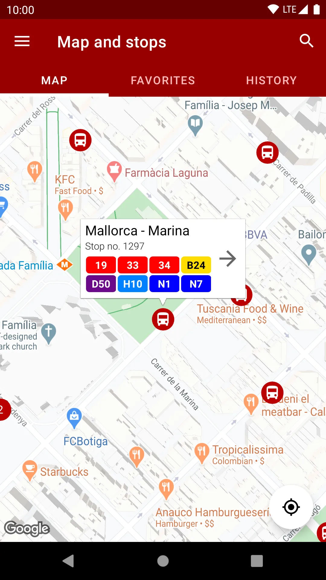 Next bus Barcelona | Indus Appstore | Screenshot