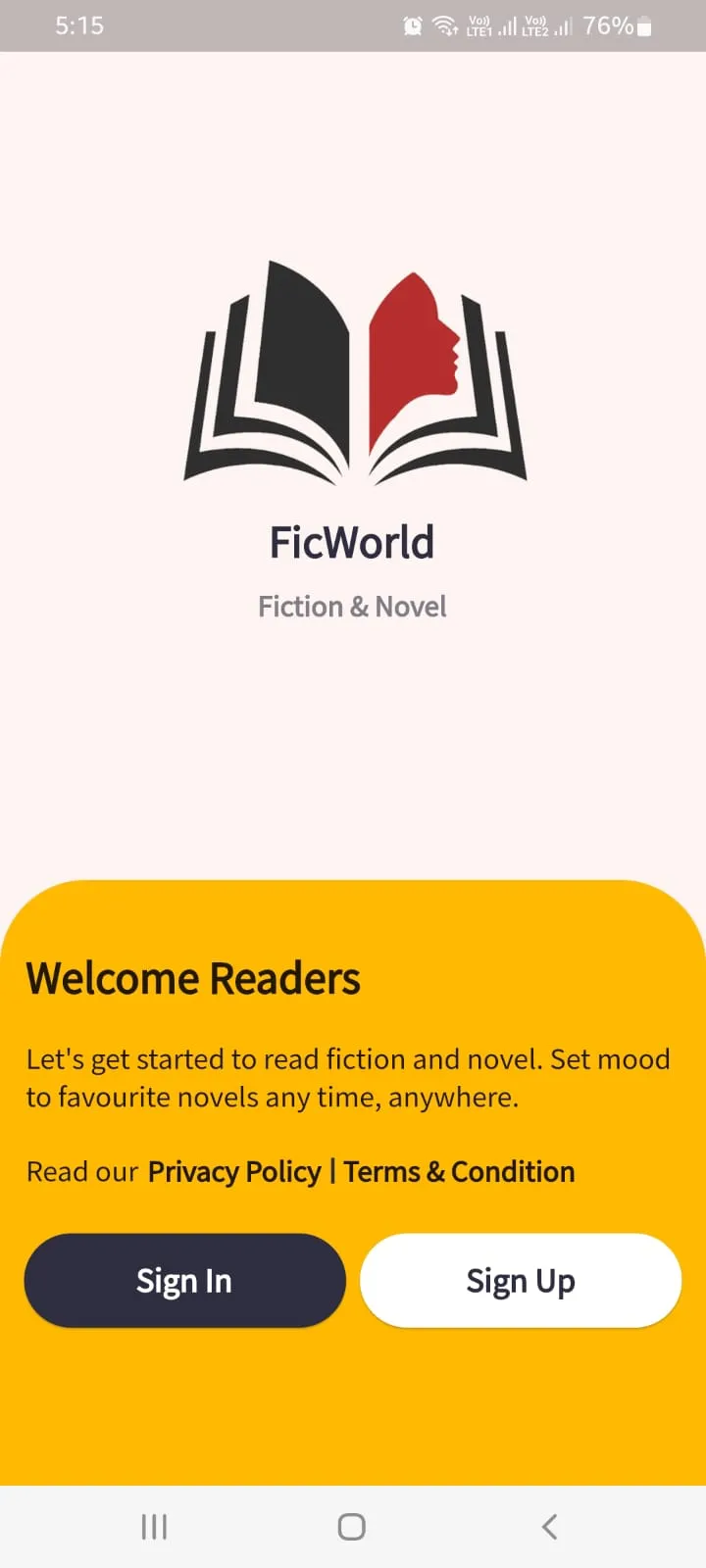 FicWorld | Indus Appstore | Screenshot