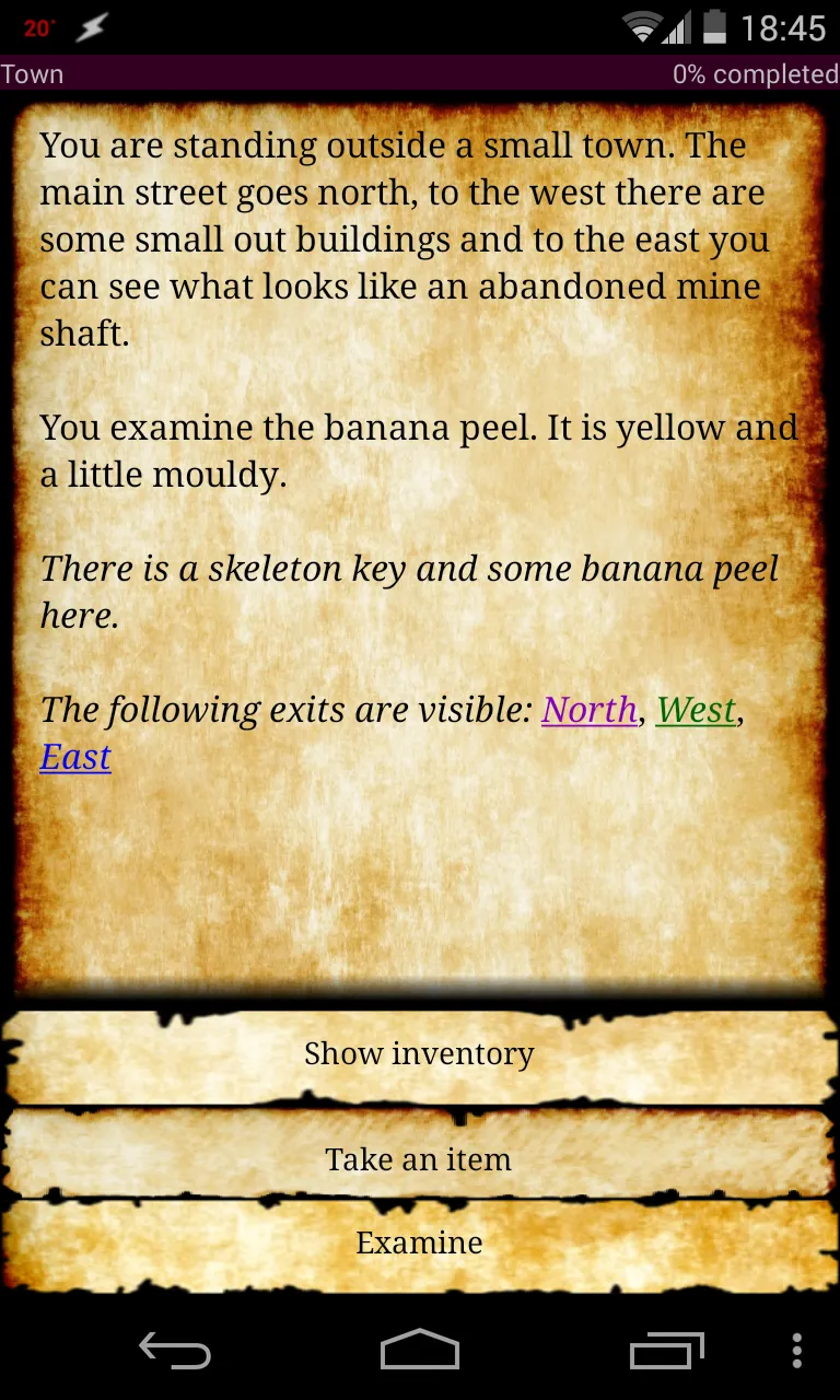 Tiny Text Adventure | Indus Appstore | Screenshot