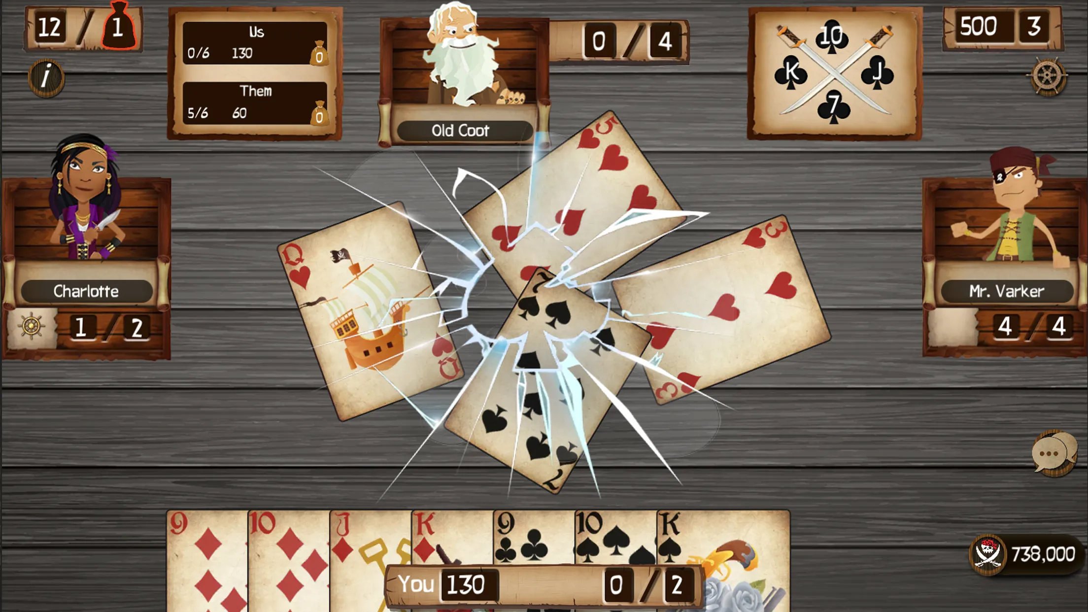 Spades Cutthroat Pirates | Indus Appstore | Screenshot