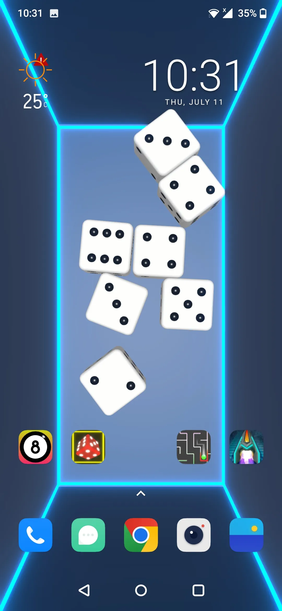 Dice Live Wallpaper 3D | Indus Appstore | Screenshot